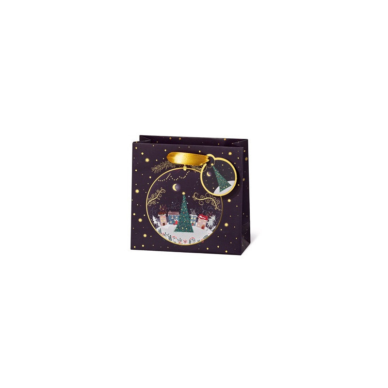 SACHET NOEL BSB 14,5X15X6CM WINTER VILLAGE