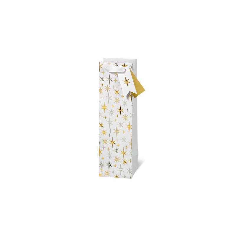 SACHET NOEL BSB BOUT. 36X10,5X10CM ELEGANT STARS
