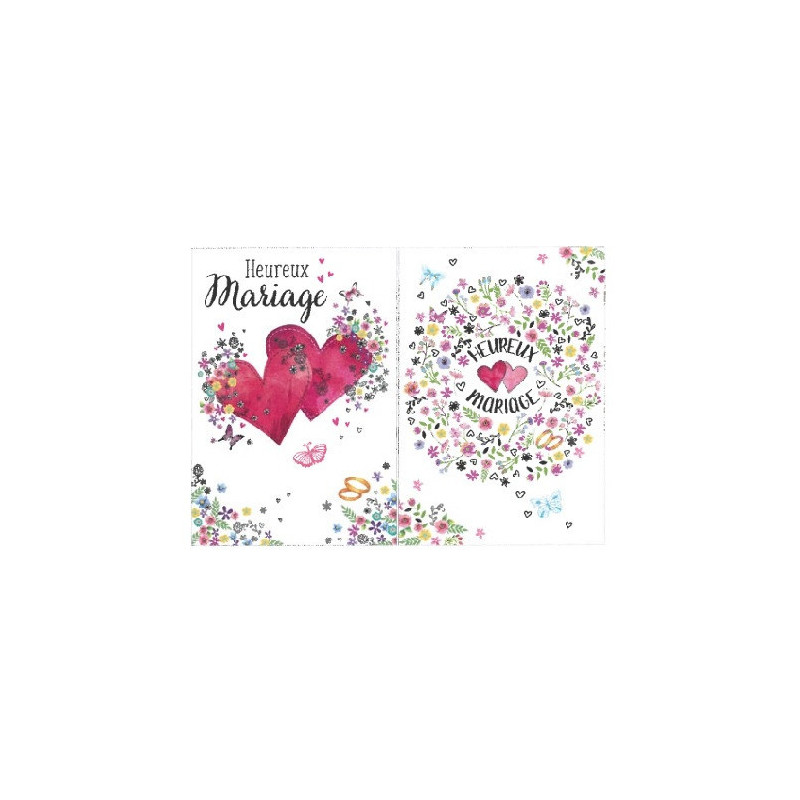 CARTE VOEUX MARIAGE FRANCAIS