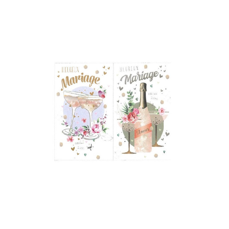 CARTE VOEUX MARIAGE FRANCAIS