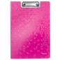 PLAQUE A PINCE A4 DOUBLE LEITZ ROSE