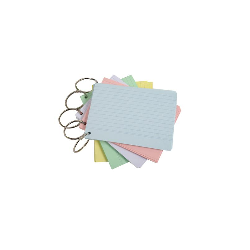 FICHE 105X148MM LIGNE 100PCS EXACOMPTA (A6)