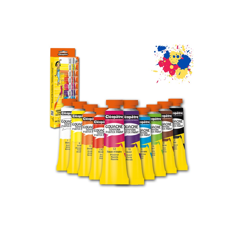 GOUACHE CLEOPATRE 10ML 10PCS