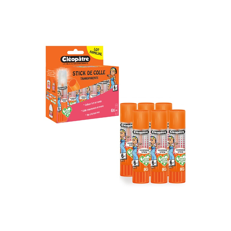 COLLE BATON CLEOPATRE 8GX6 TRANSP.