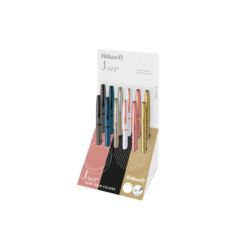 PLUME PELIKAN JAZZ NOBLE ELEGANCE ASS. PRES. 12PCS (300007998)