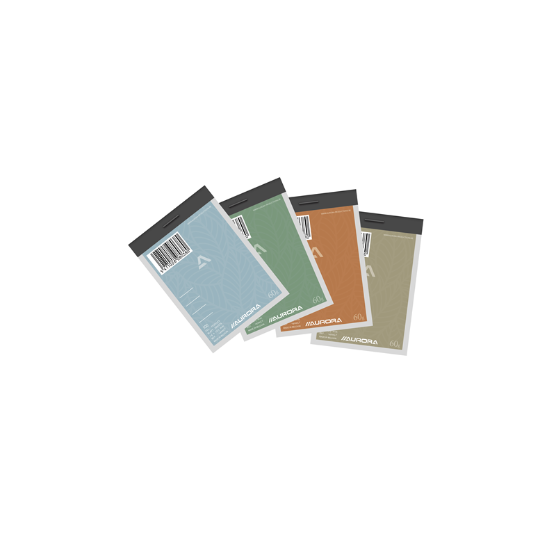 BLOC-NOTES A7 AURORA 74X105MM LIGNE