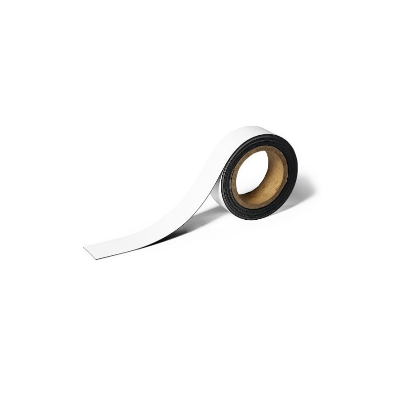 BANDE MAGNETIQUE DURABLE 4CMX5M BLANC