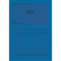 CHEMISE CART. A4 FENETRE ELCO BLEU ROYAL 100PCS