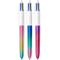 STYLO BILLE BIC 4 COULEURS GRADIENT