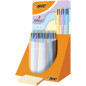 STYLO BILLE BIC 4 COULEURS PASTEL PRES. 30PCS