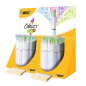 STYLO BILLE BIC 4 COULEURS FASHION PRES. 40PCS
