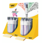 STYLO BILLE BIC 4 COULEURS SHINE MEDIUM PRES. 40PCS