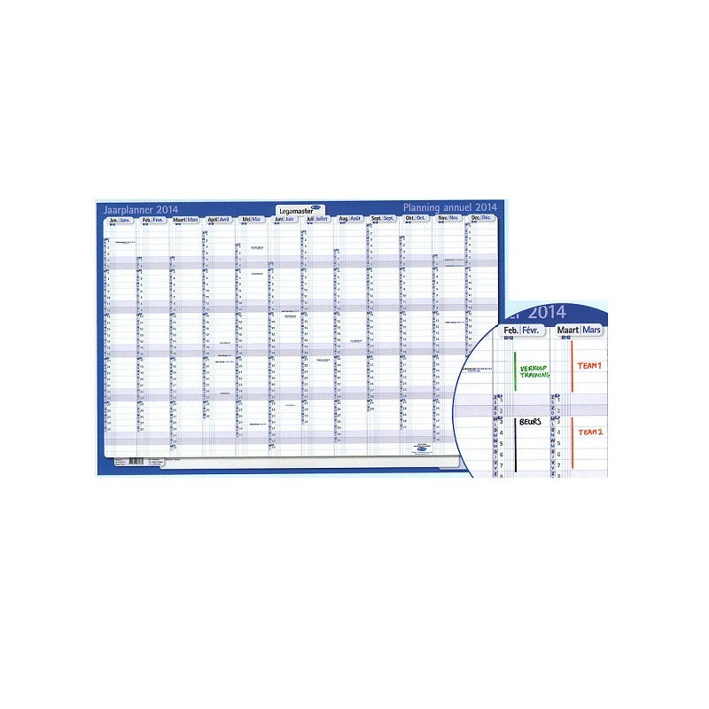 PLANNING LEGAMASTER ANNUEL 60X90CM CARTON 2026 VERTICAL