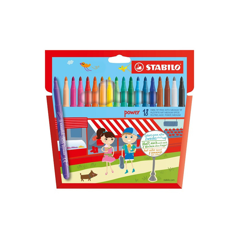 FEUTRE ECO.STABILO POWER 18PCS