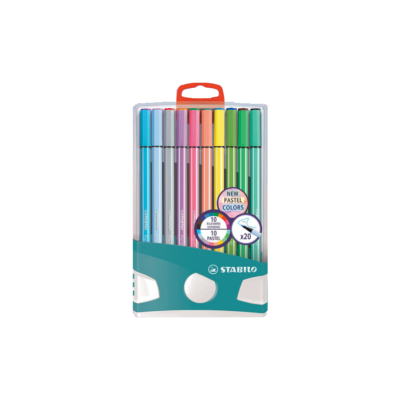 FEUTRE ECO.STABILO PEN COLORPARADE BOX 20PCS PASTEL