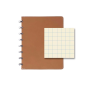 CAHIER ATOMA A5 CUIR PUR QUAD. NATUREL