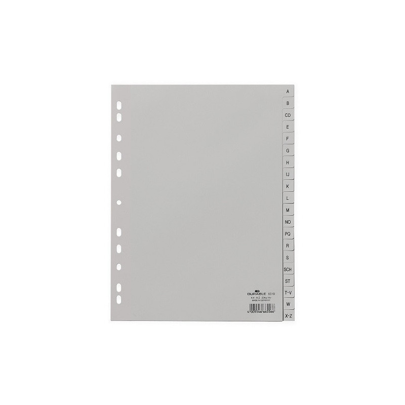 INTERCAL. A4 ALPHA. PLAST. GRIS DURABLE A4+