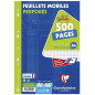 FEUILLES MOBILES CLAIREF. A4 QUAD. 250FLS