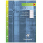 FEUILLES MOBILES CLAIREF. A4 QUAD.+M 100FLS