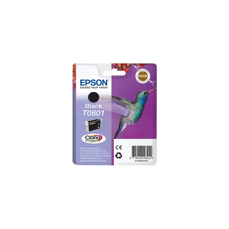 CARTOUCHE IMP. EPSON T0801 NOIR