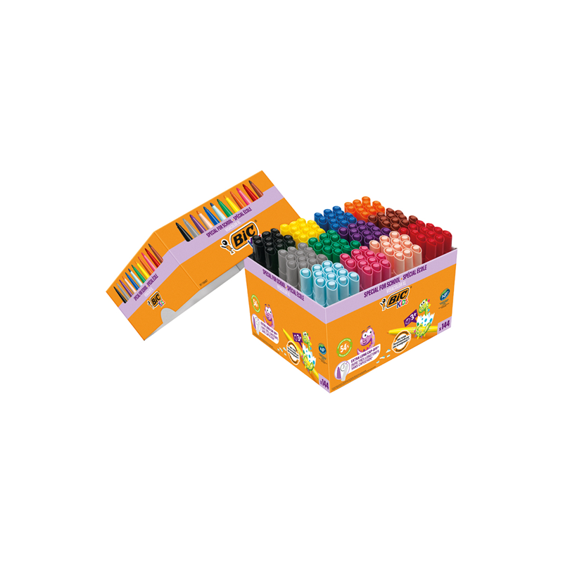 FEUTRE ECO.BIC VISACOLOR XL 144PCS