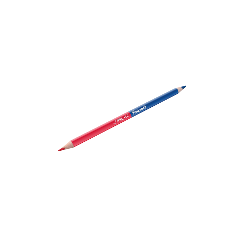 CRAYON COUL. PELIKAN TRIANGUL. BI COLOR ROUGE/BLEU (300001232)