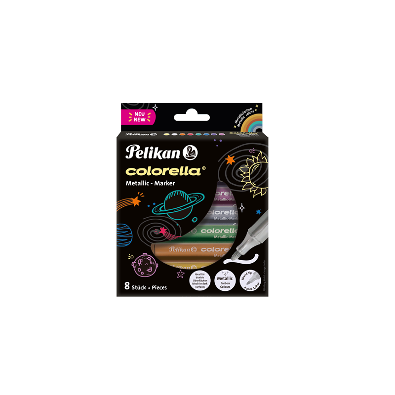 FEUTRE ECO.PELIKAN COLORELLA-METALLIC 8PCS (300009456)