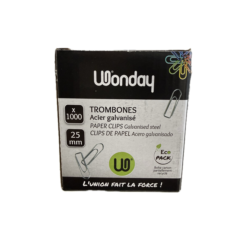 ATTACHE-LETTRES 25MM 1000PCS WONDAY