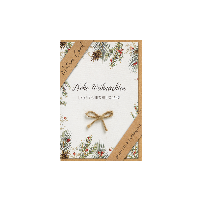 CARTE VOEUX NOEL BSB NATURE CARD