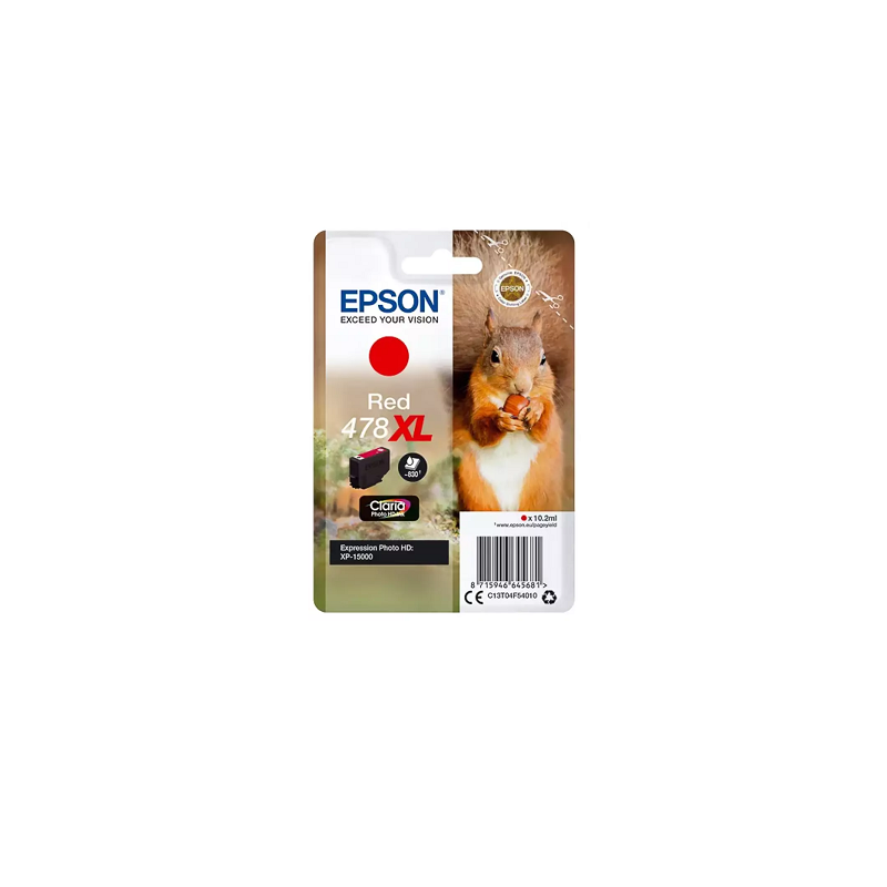 CARTOUCHE IMP. EPSON 478XL ROUGE 830P.