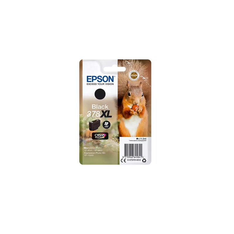 CARTOUCHE IMP. EPSON 378XL NOIR 500P.