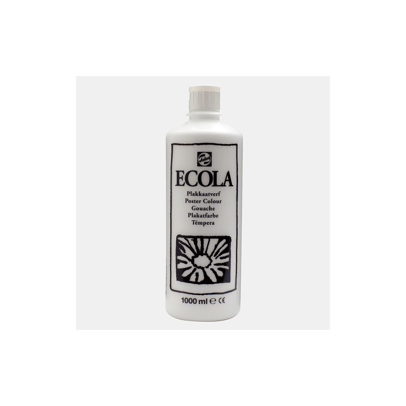 GOUACHE ECOLA 1000ML N°100 BLANC