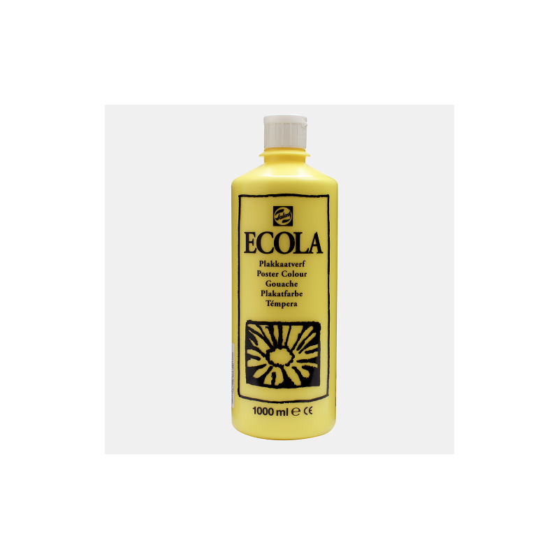GOUACHE ECOLA 1000ML N°205 JAUNE CIT.