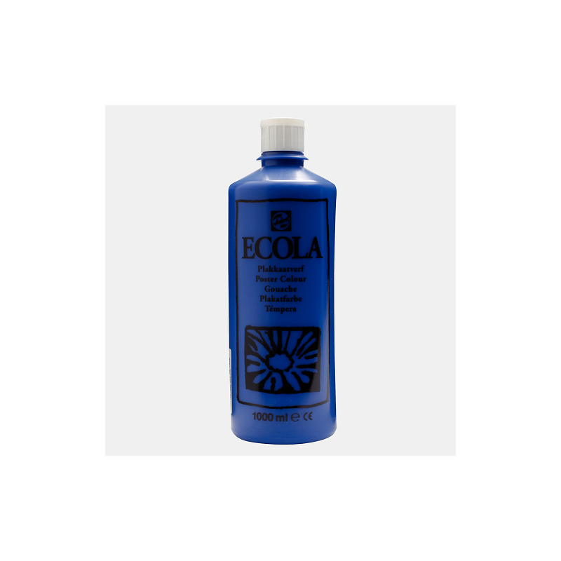 GOUACHE ECOLA 1000ML N°502 BLEU FONCE