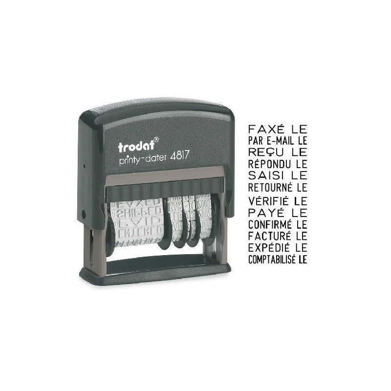 TAMPON TRODAT DATEUR 4817 3,8MM MULTIFORM.FRANC.