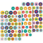 BLOC STICKERS A5 BRUNNEN MIXED