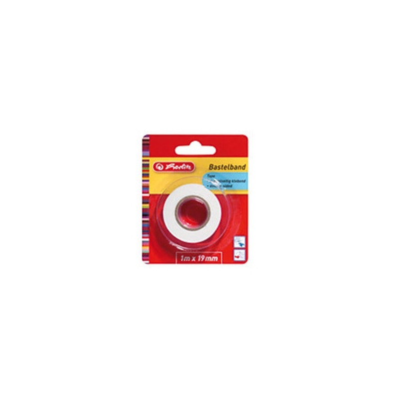 RUBAN ADHESIF DOUBLE FACE 19MMX1M BLANC HERLITZ (300000645)