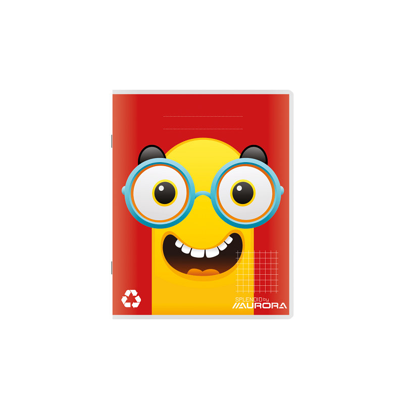CAHIER AURORA PIQ. A5 QUAD.+M 48FLS ASS. RECYCLE