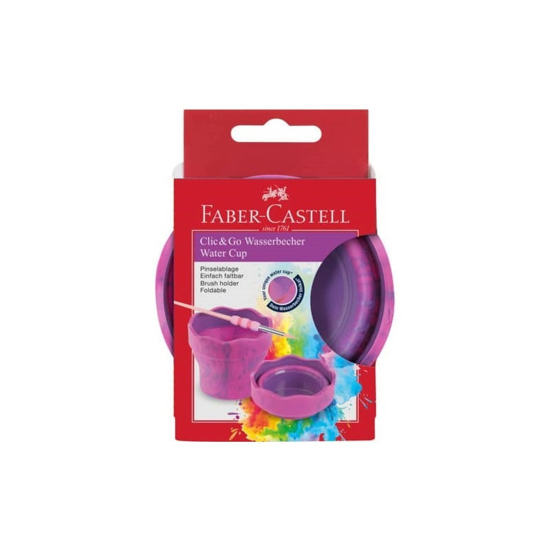 GOBELET A EAU FABER CLIC&GO ROSE MARBLE