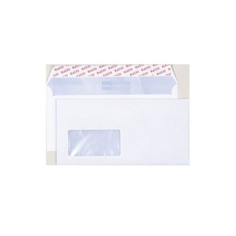 ENVEL.ADM. 114X229MM BLANC STRIP FEN.G. ELCO(C6/5)