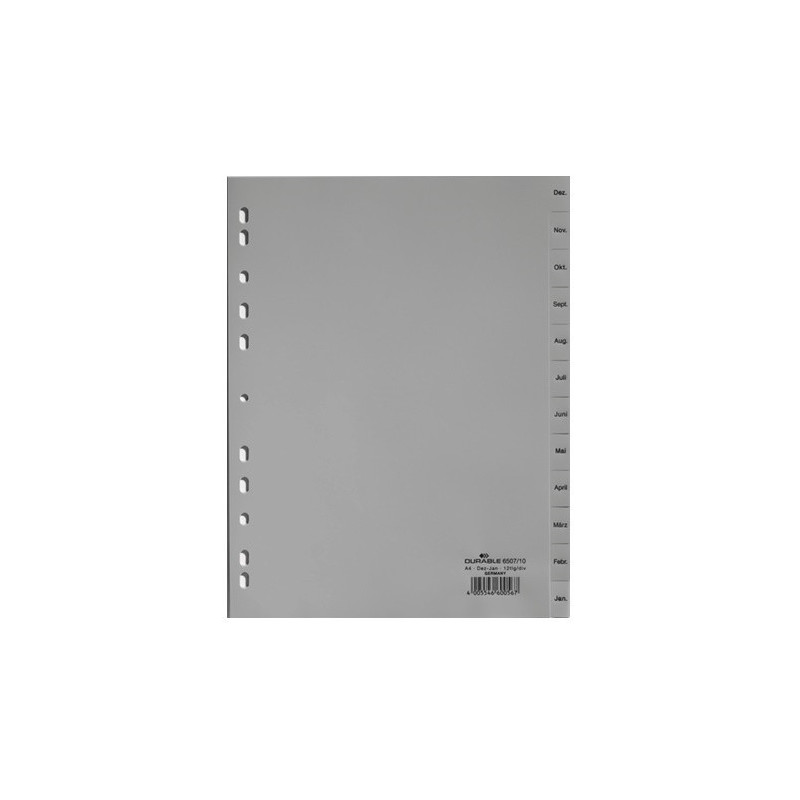 INTERCAL. A4 DEC.-JAN. PLAST. GRIS DURABLE