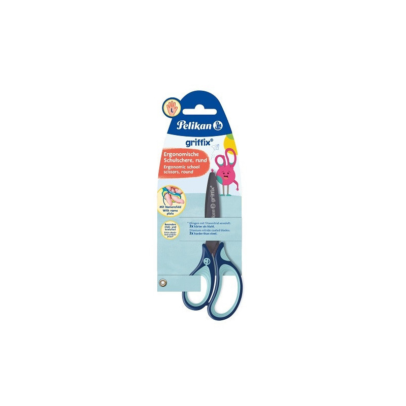 CISEAUX ENFANTS PELIKAN 14CM GAUCHER BLEU (100401620)