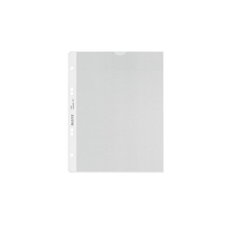 HOUSSE A5 TRANSP. LEITZ GRAINEE 130MY