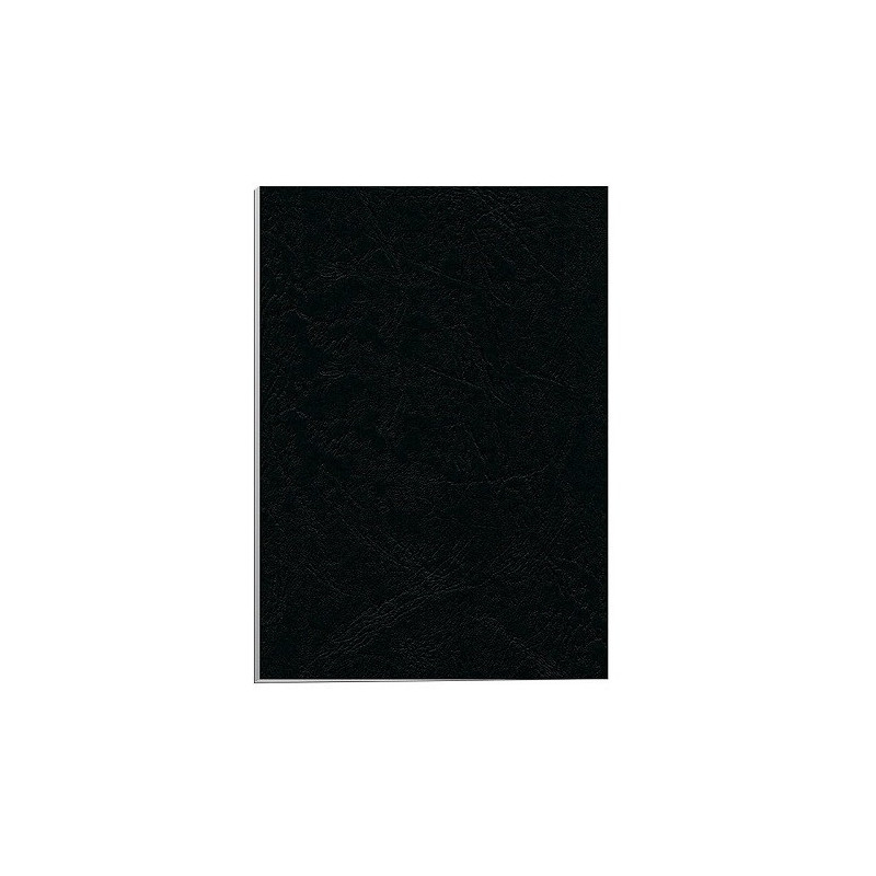 COUVERTURE A RELI. FELLOWES A4 GRAIN CUIR NOIR 100PCS