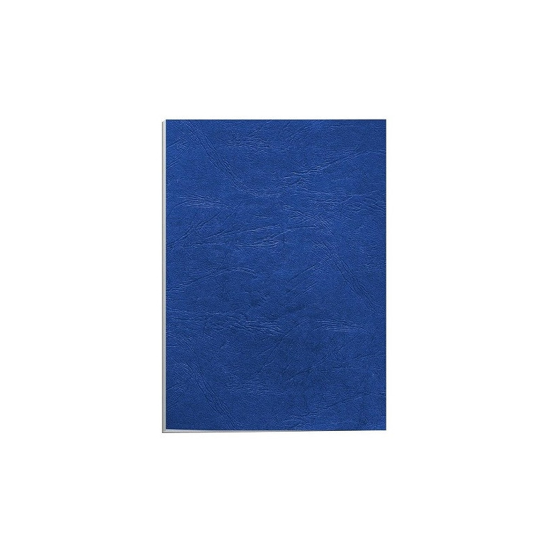 COUVERTURE A RELI. FELLOWES A4 GRAIN CUIR BLEU ROYAL 100PCS
