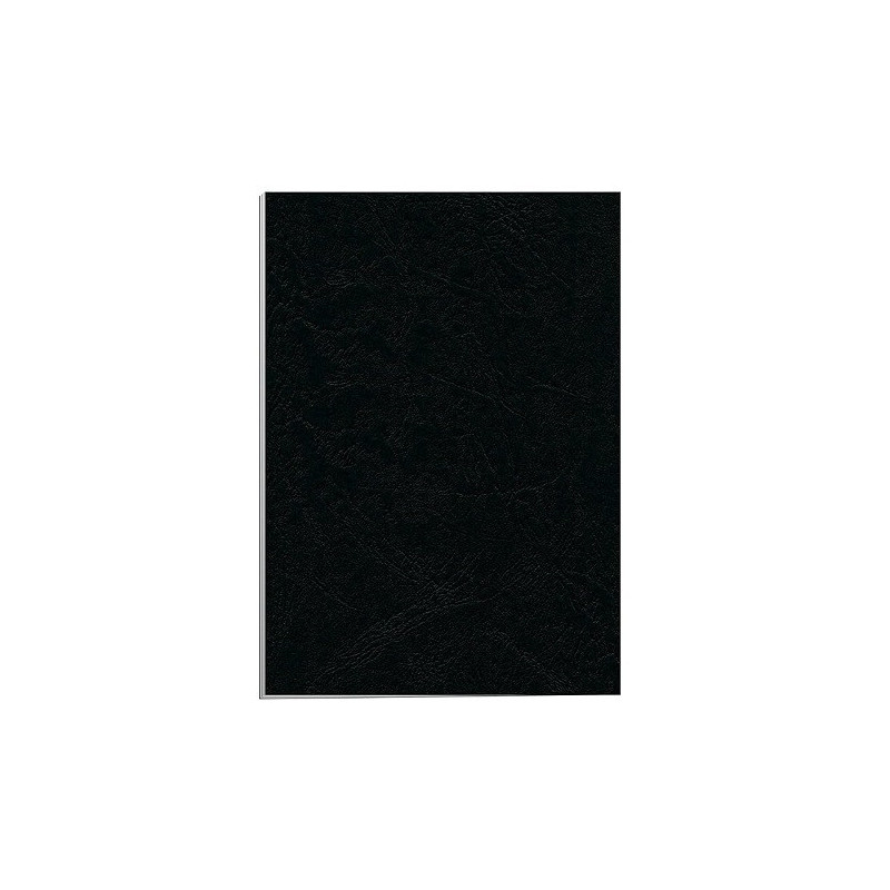 COUVERTURE A RELI. FELLOWES A4 GRAIN CUIR NOIR 25PCS