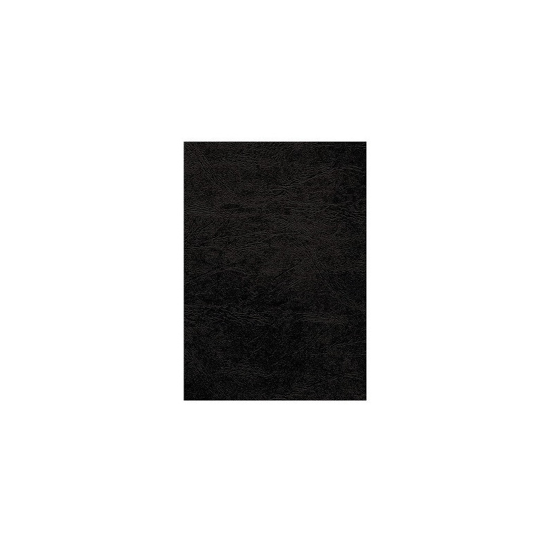 COUVERTURE A RELI. FELLOWES A3 GRAIN CUIR NOIR 100PCS