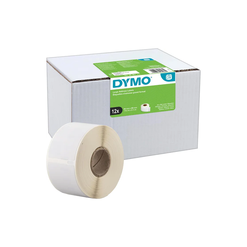 DYMO ETIQUETTES LW 36X89MM 12PCS