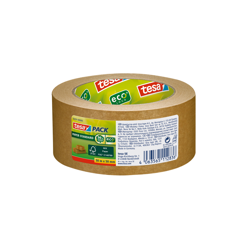 RUBAN ADHESIF 50MMX50M BRUN RECYCLE TESA