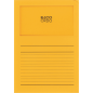 CHEMISE CART. A4 FENETRE ELCO JAUNE OR 10PCS
